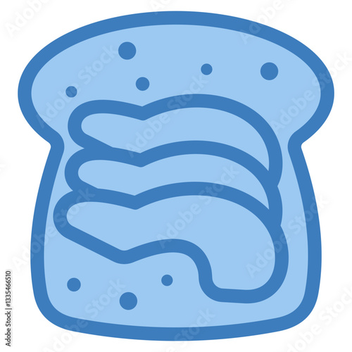 Avocado Toast Icon Element For Design