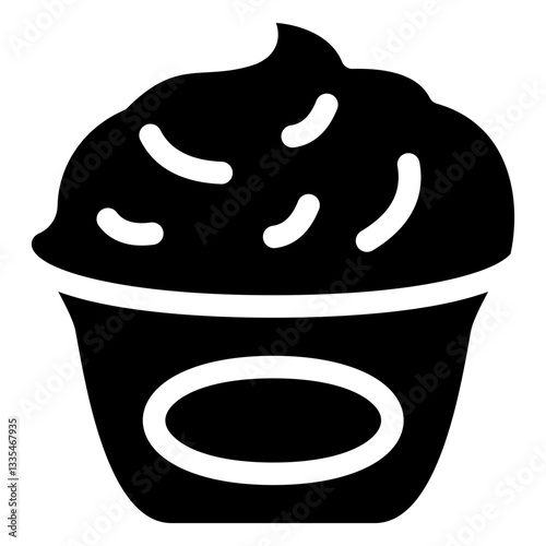 Yogurt Cup Icon Element For Design