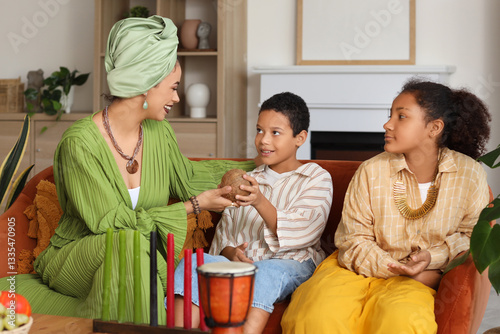 African-American mother wit...