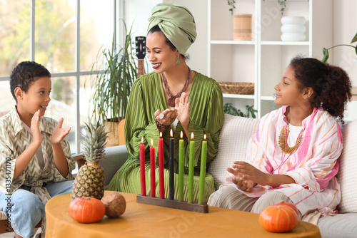 African-American mother wit...