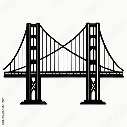 Golden Gate Bridge in San Francisco with water and sky in the background