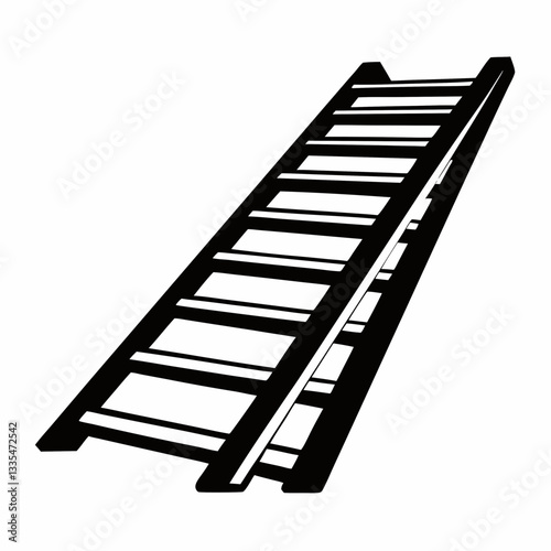 Ladder representing growth success and opportunity in business and life