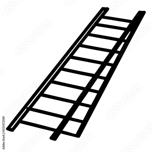 Ladder representing growth success and opportunity in business and life