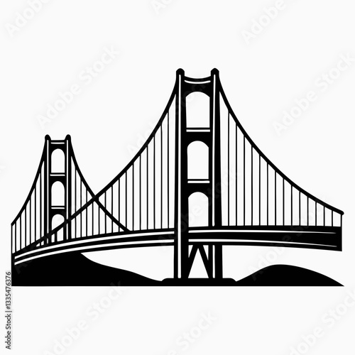 Golden Gate Bridge in San Francisco with ocean and city skyline in the background