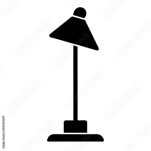 A cozy table lamp glowing softly in a modern room