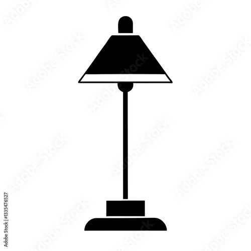 A cozy table lamp glowing softly in a modern room