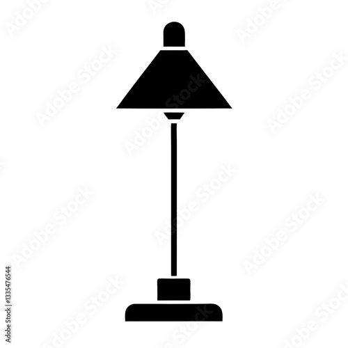 A cozy table lamp glowing softly in a modern room