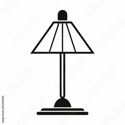 A cozy table lamp glowing softly in a modern room
