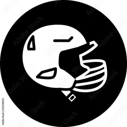 Football Helmet Icon Style
