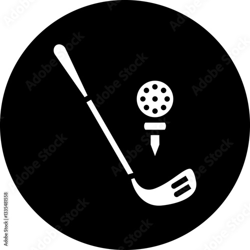 Golf Club Icon Style