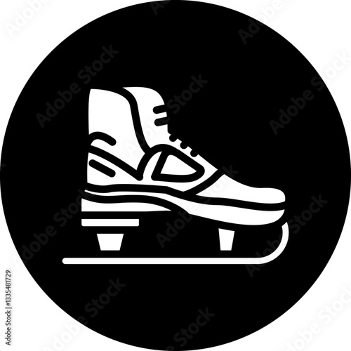 Figure Skates Icon Style