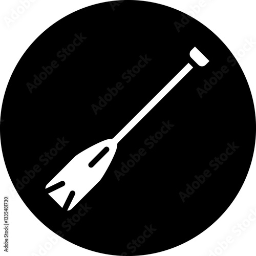 Canoe Paddle Icon Style
