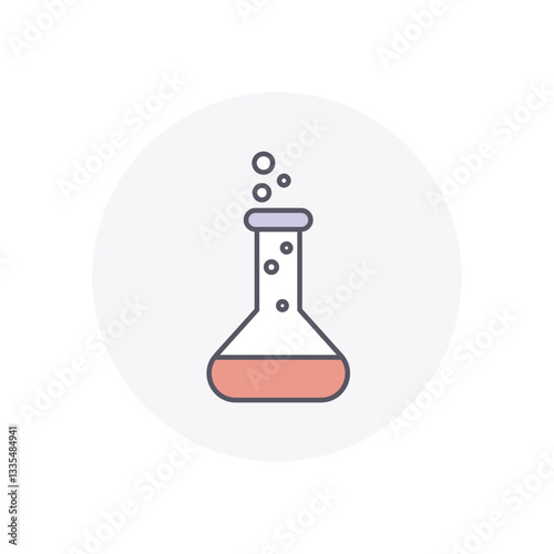 Flask  vector icon stock illustration