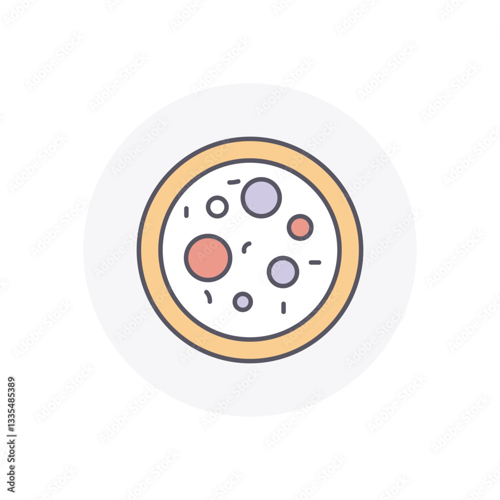 Petri Dish vector icon stock illustration Petri Dish vector icon stock illustration