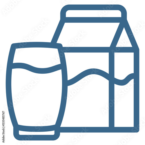 Milk Icon Element For Design