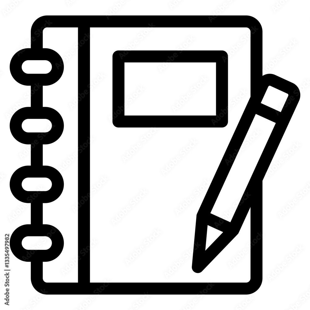 Notebook Icon Element For Design Notebook Icon Element For Design