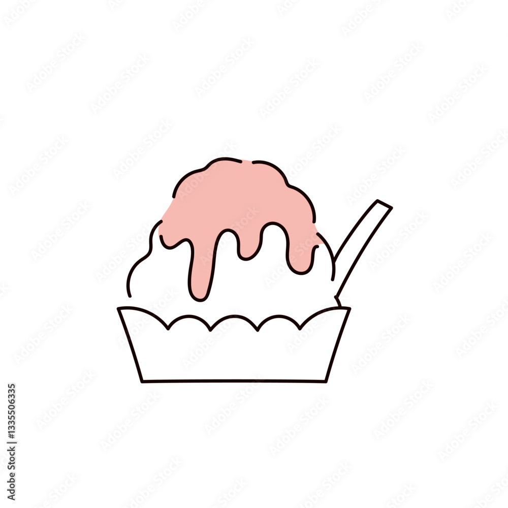 かき氷のイラスト かき氷のイラスト