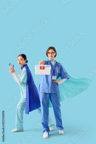 Female Asian doctors with s...