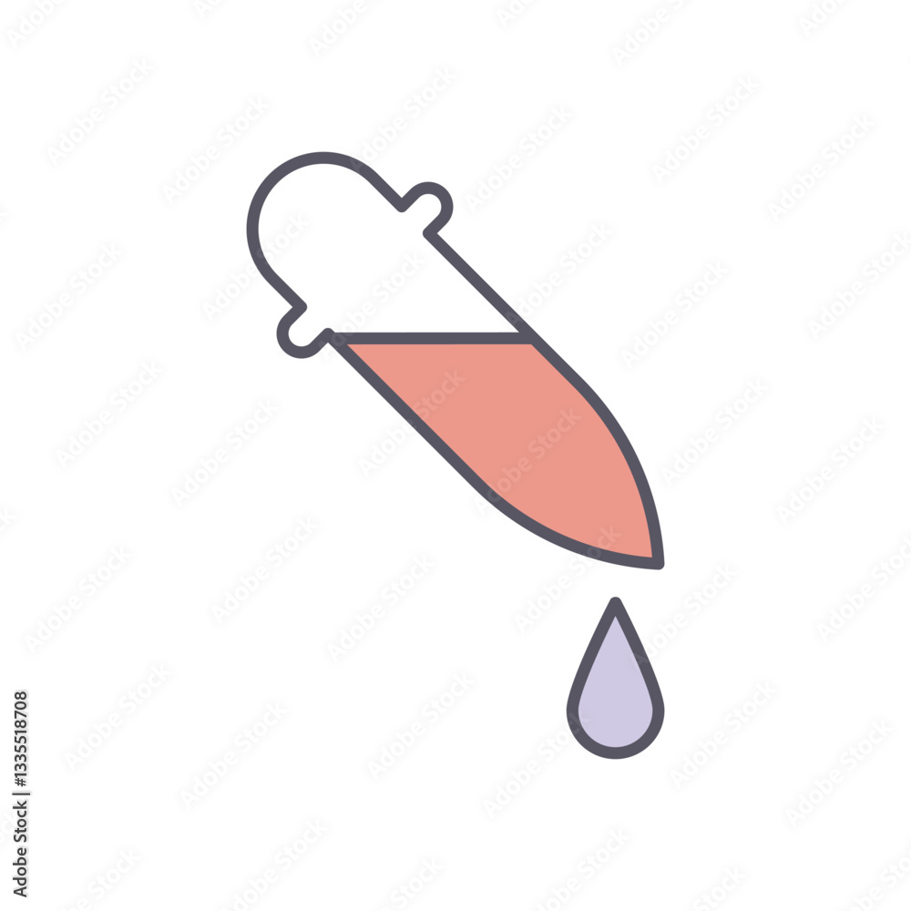 Pipette vector icon stock illustration Pipette vector icon stock illustration