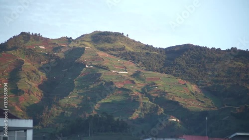 Layers of Mountains in the Soft Morning Glow photo