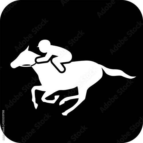 乗馬のアイコン