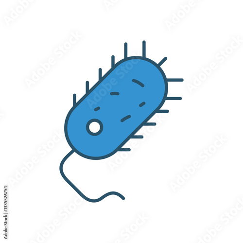Bacteria  vector icon stock illustration