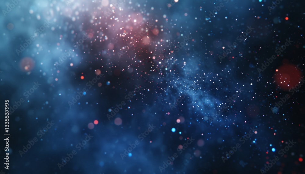 Fototapeta premium Realistic photography of a digital screen with glowing blue binary code background for tech concepts