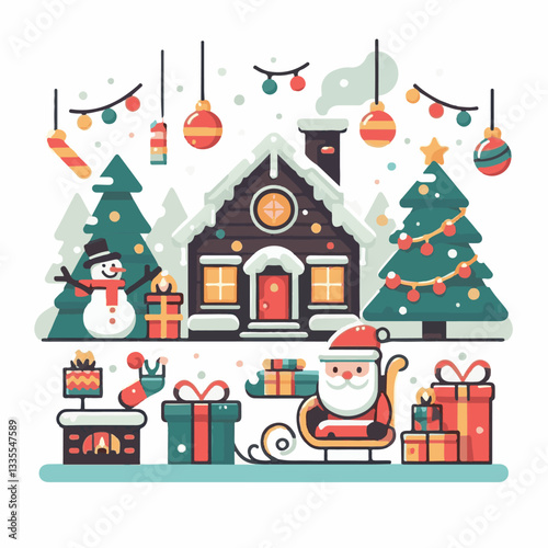 background, christmas, card, illustration, decoration, xmas, design, winter, greeting, white, vector, celebration, holiday, art, banner, happy, merry, tree, abstract, graphic, year, new, invitation, s