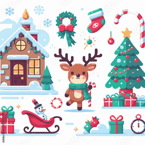 background, christmas, card, illustration, decoration, xmas, design, winter, greeting, white, vector, celebration, holiday, art, banner, happy, merry, tree, abstract, graphic, year, new, invitation, s