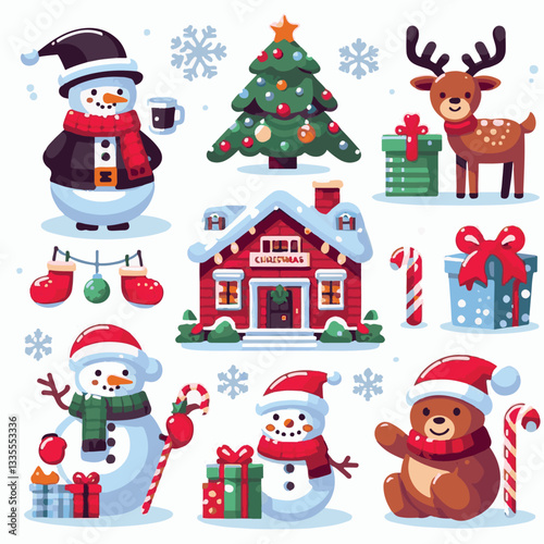background, christmas, card, illustration, decoration, xmas, design, winter, greeting, white, vector, celebration, holiday, art, banner, happy, merry, tree, abstract, graphic, year, new, invitation, s