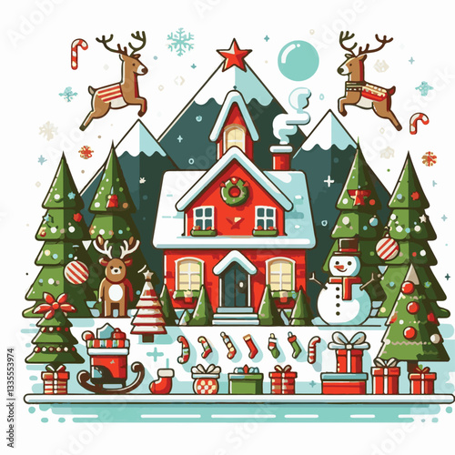 background, christmas, card, illustration, decoration, xmas, design, winter, greeting, white, vector, celebration, holiday, art, banner, happy, merry, tree, abstract, graphic, year, new, invitation, s