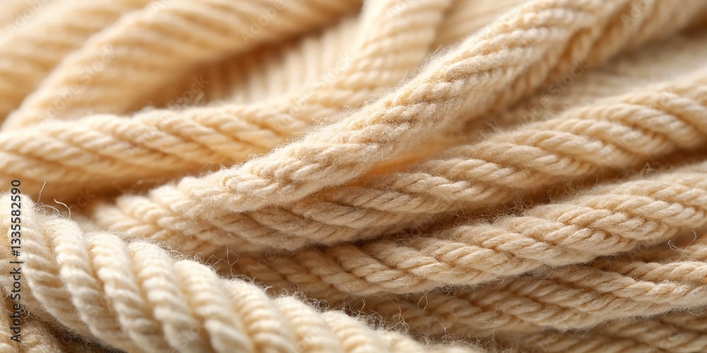 Warm Beige Soft Wool Fabric Texture - Cozy Knit Textile Background Warm Beige Soft Wool Fabric Texture - Cozy Knit Textile Background