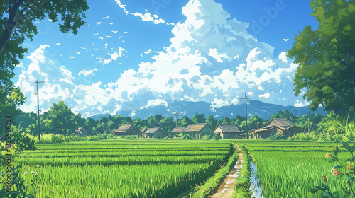 のどかな田園風景～日本の夏と懐かしい里山～  
