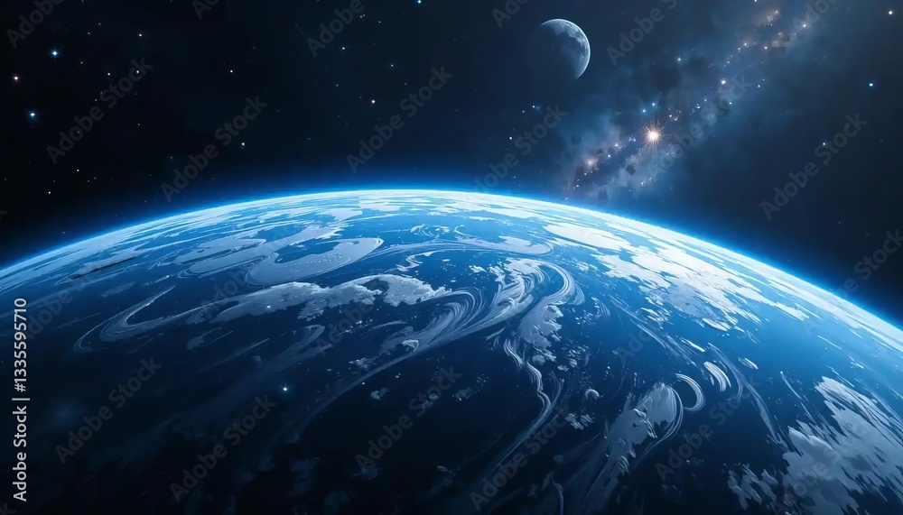 Fototapeta premium Blue Planet Beauty From Space