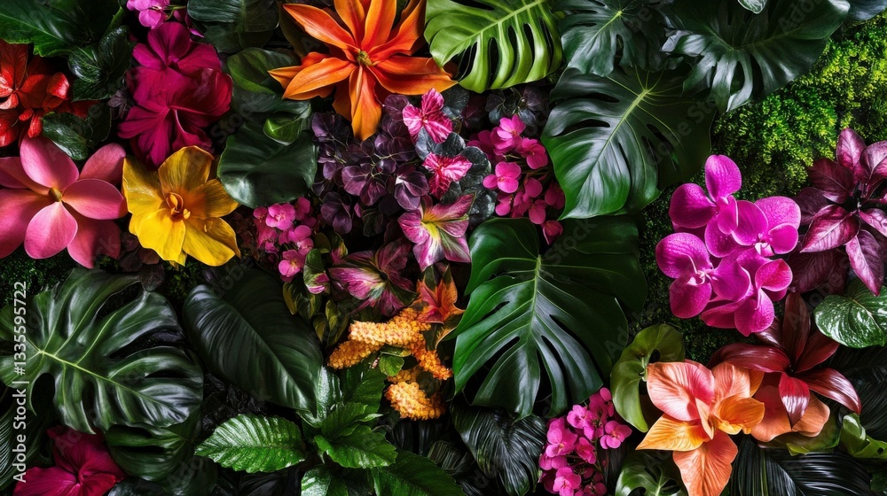 Vibrant Forest Flora Showcasing Native Species