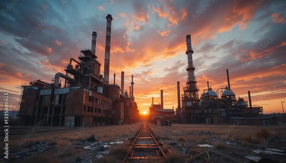 Fototapeta premium Industrial Twilight