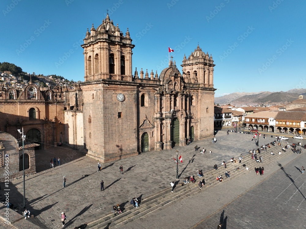 Fototapeta premium Cusco Cathedral at Plaza de Armas