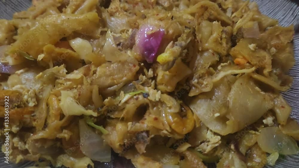Spicy Stir-Fried Kottu Roti.