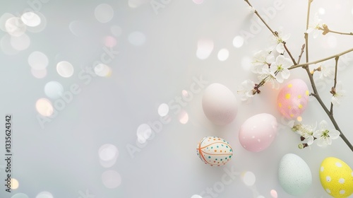 Easter Warm Gray Background: The Gentle Gray Tone Dyeing the Peace and Hope of Easter