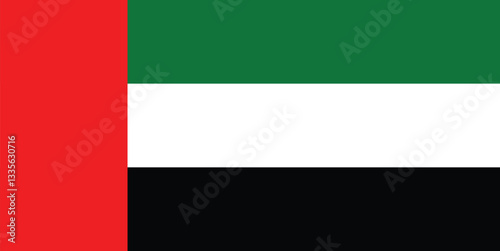 Flag of Arabic Emirates vector image