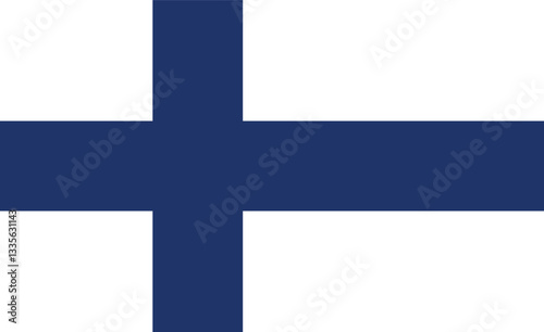 National flag of Finland vector image