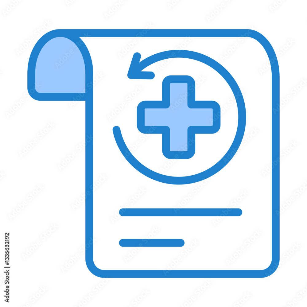 Fototapeta premium Health Record Icon