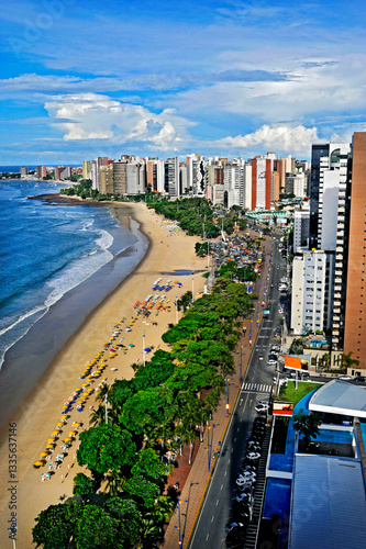 Praia de Iracema em Fortaleza. Ceará.
