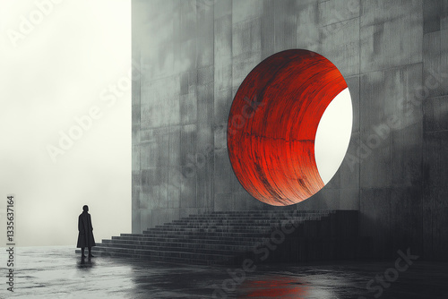 Focus on using negative space creatively, with minimalistic shapes or lines, allowing the empty areas to become a central element of the artwork