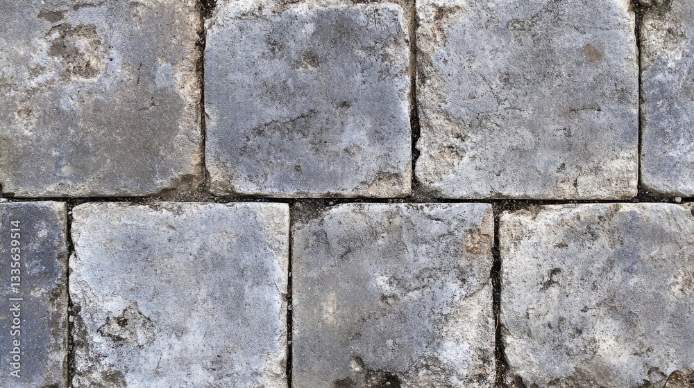 Obraz premium A close up picture of square stone paving tiles