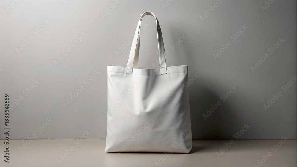 White Tote Bag Mockup: Stylish & Versatile Canvas Bag Design for Branding White Tote Bag Mockup: Stylish & Versatile Canvas Bag Design for Branding