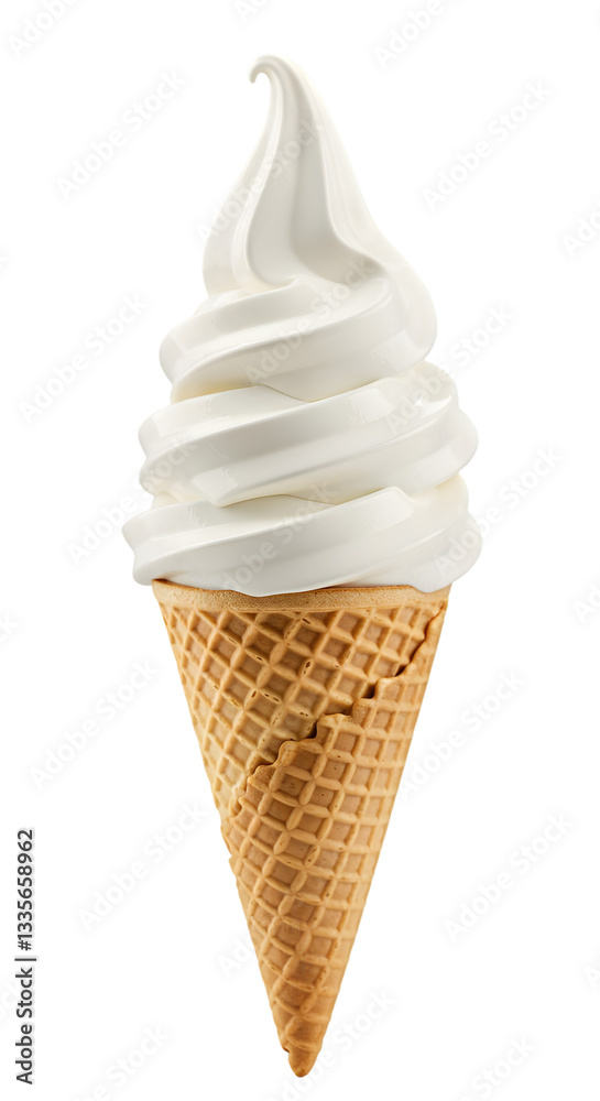 Chocolate Soft Serve Cone Chocolate Soft Serve Cone