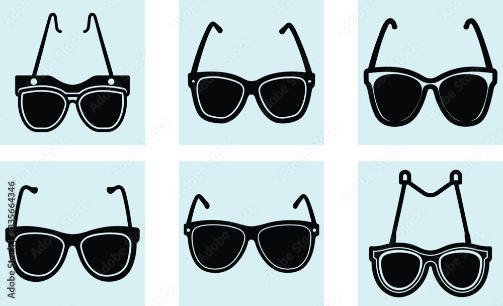 Sunglass Holder silhouette vector