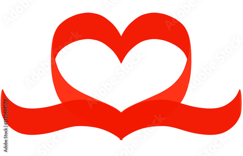 heart with ribbon,, heart with ribbon