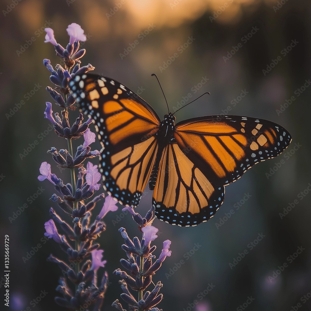 Obraz premium butterfly on flower